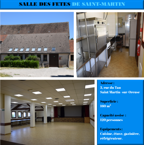 Salle des fêtes de Saint Martin-sur-Oreuse